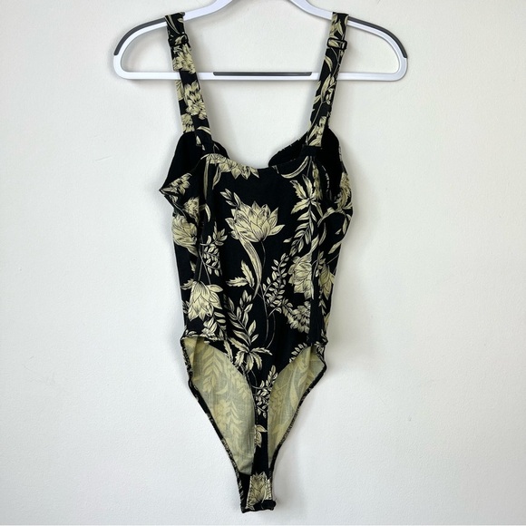 NWT Free People Pippa Printed V-Wire Thong Bodysuit - Picture 4 of 7